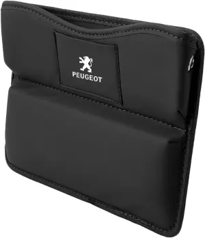 Car Seat Gap Filler Organizer for Peugeot 407 2004 2005 2006 2007, Car Seat Crevice Storage Box Car Accessories,Black