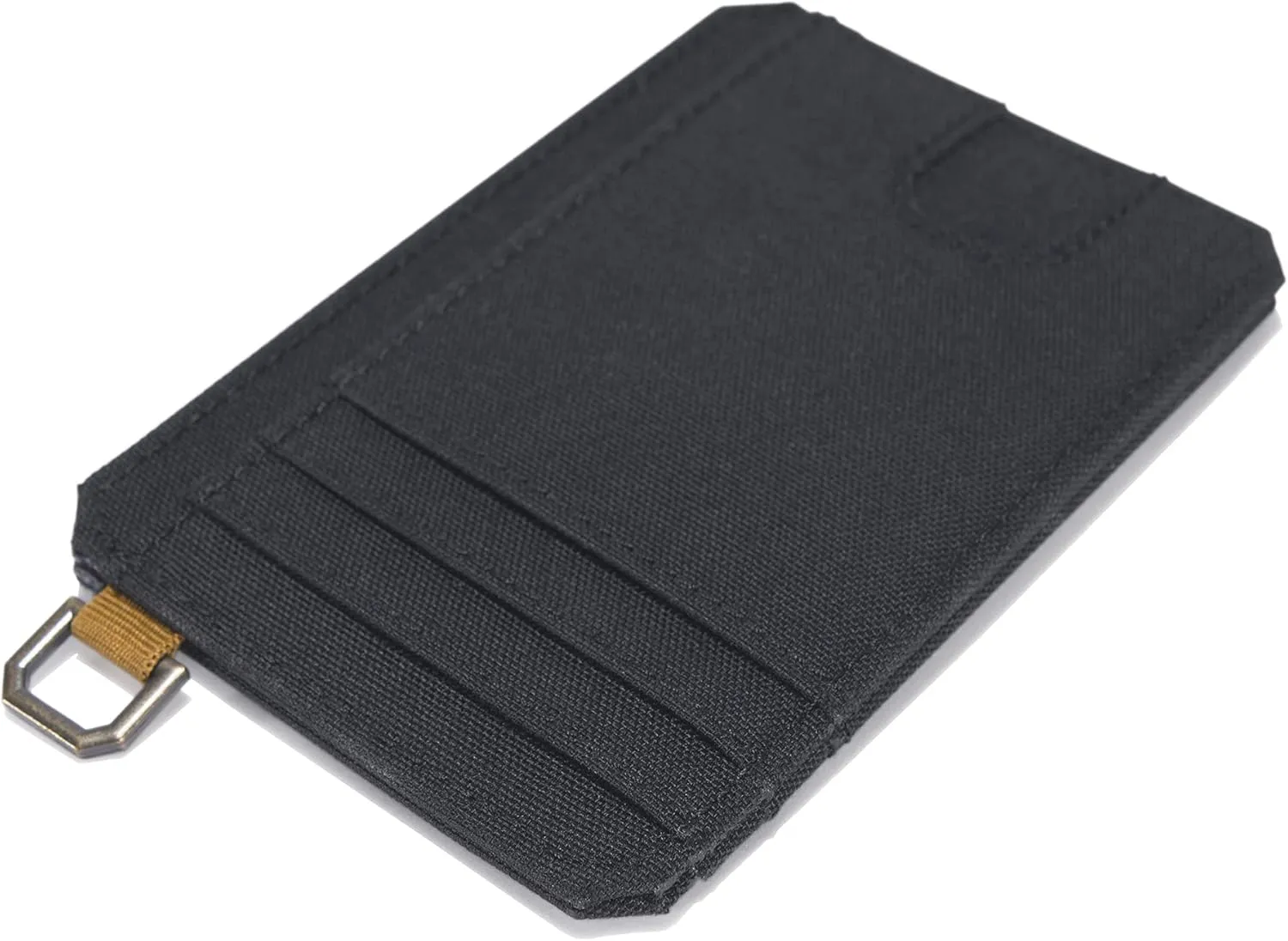 Carhartt mens Front Pocket Wallets, Durable Canvas Or Leather With Money Clip , Nylon Duck (Black), One Size US