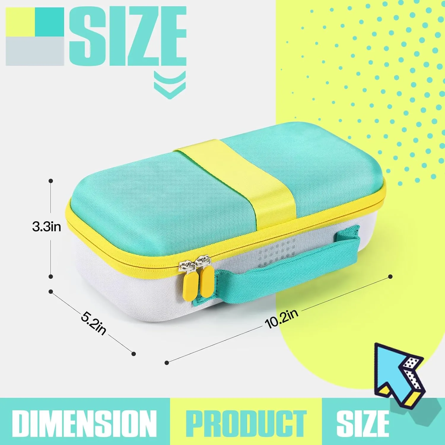 Carrying Case Compatible with Nex Game System,Travel Storage Bag with Mesh Pocket Fits HDMMI Power Cord, Remote, Camera Privacy Cover (Green)