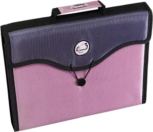 Case-it 13-Pocket Expanding File with Handle and Shoulder Strap, EFF-30 Pink