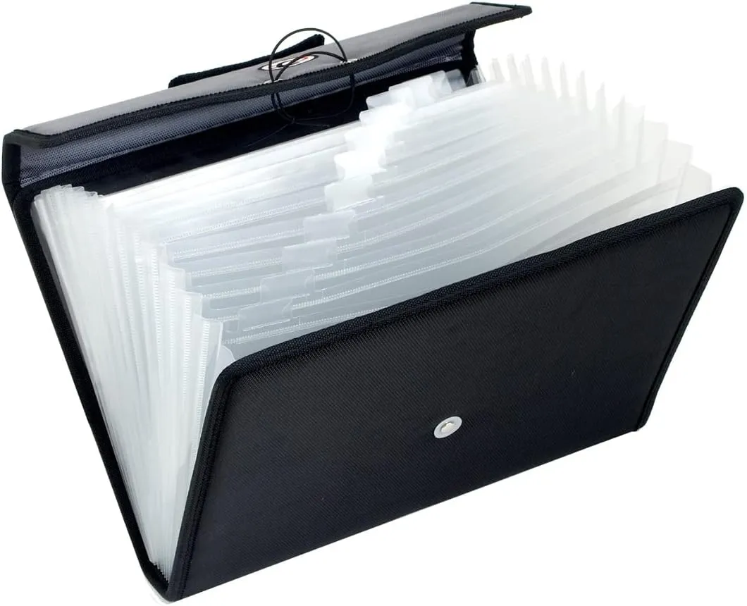 Case-it 13-Pocket Expanding File with Handle and Shoulder Strap, EFF-30 Pink