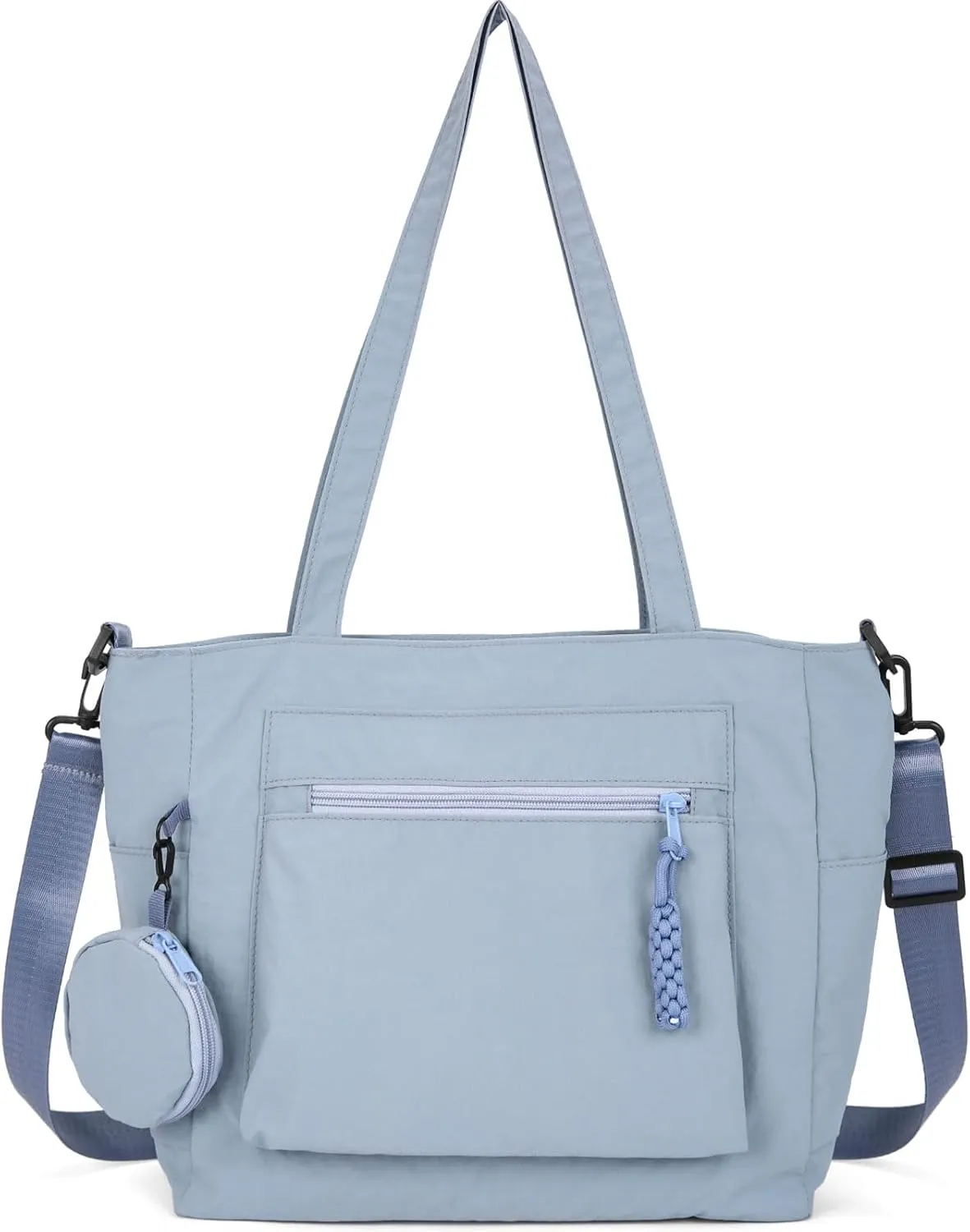 Casual Crossbody Bag Nylon Plain Messenger Bag Hobo Shoulder Bag Travel Daypacks