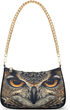 Chain Shoulder Bag Hobo Tote Handbag Mini Clutch Purse with Zipper Closure for Women