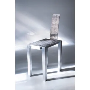 Checkered chair 'Perforated Metal Chair'