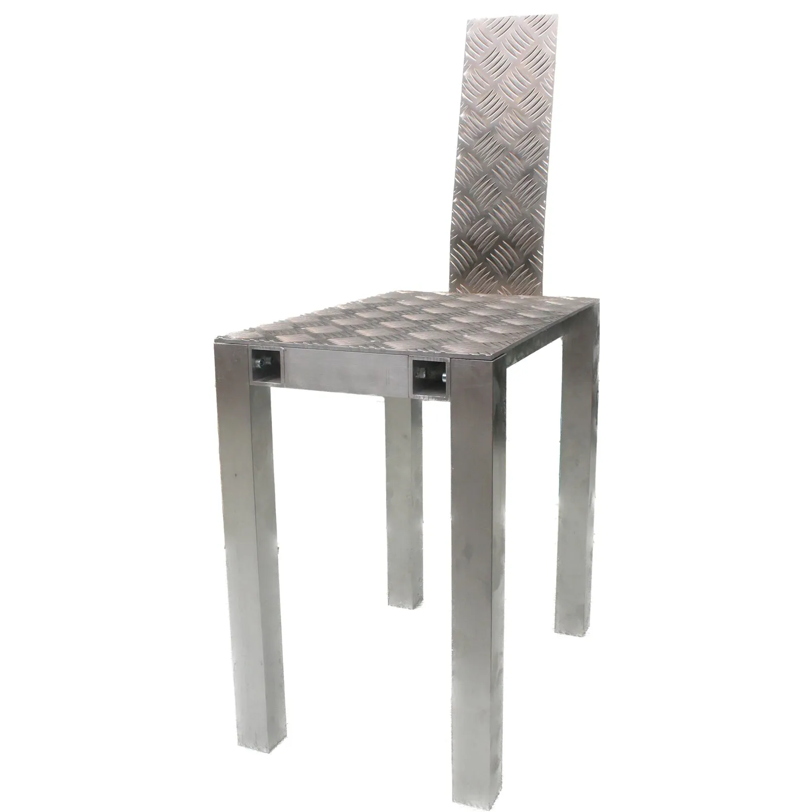 Checkered chair 'Perforated Metal Chair'