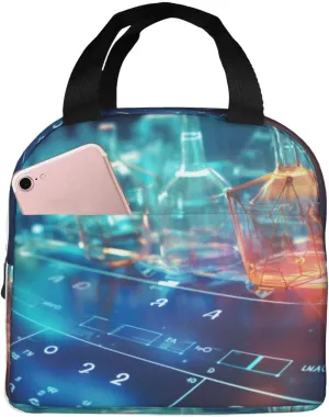 Chemical periodic table print Lunch Bag, Lunch Box Container,Leakproof Insulated, for Work Picnic Travel gifts