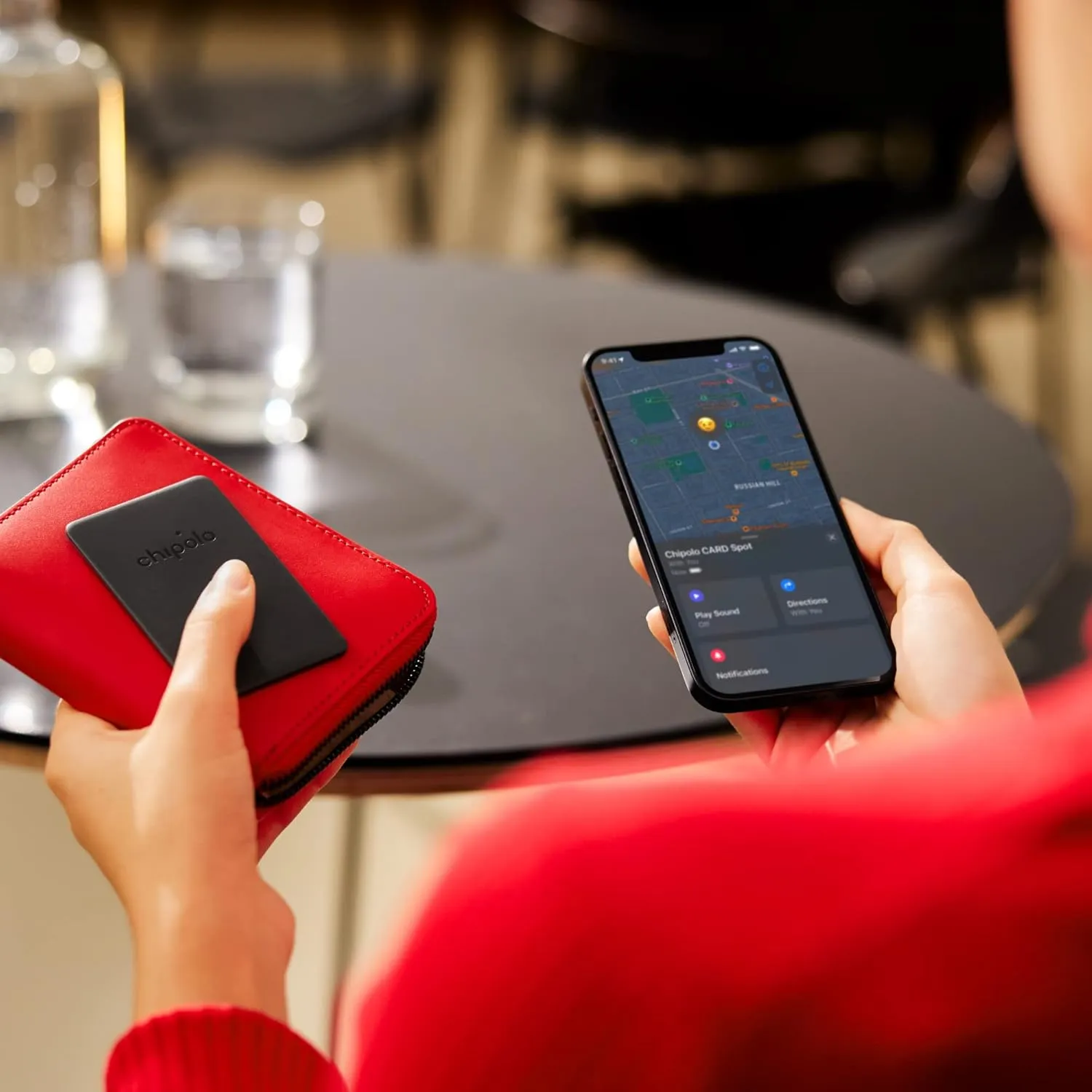 Chipolo Card Spot - Wallet Tracker, Bluetooth Finder for Wallet, Passports - Works with The Apple Find My app (iOS ONLY)