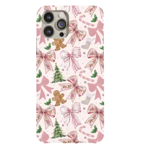 Christmas Bows Gingerbread Phone Case