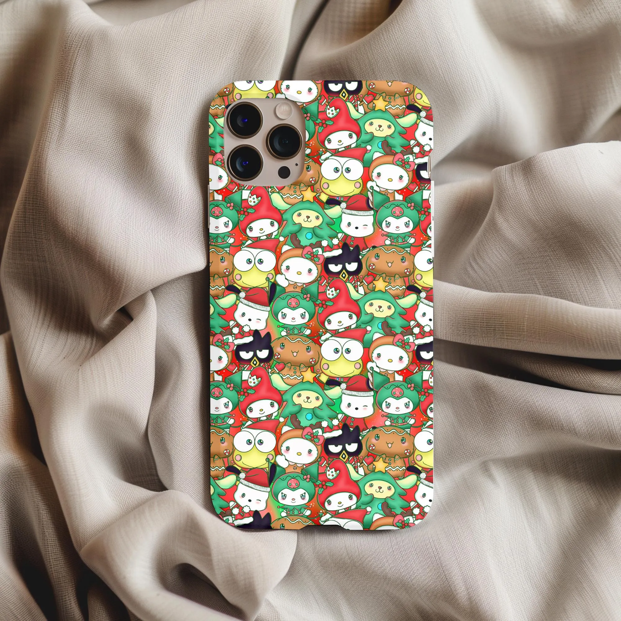Christmas Kitty Anime Phone Case