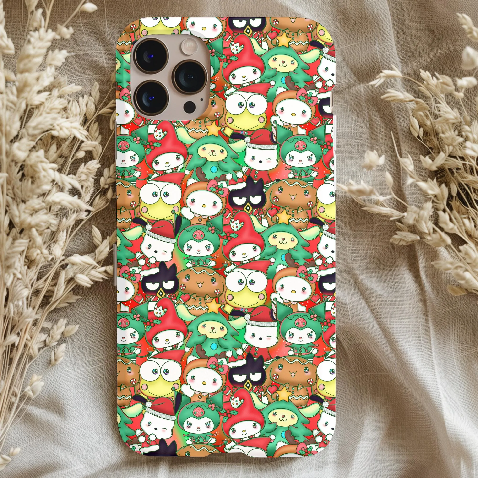 Christmas Kitty Anime Phone Case