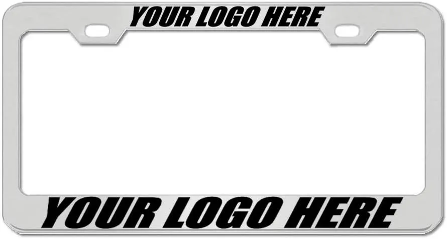 Chrome Custom License Plate Frame Tag Holder