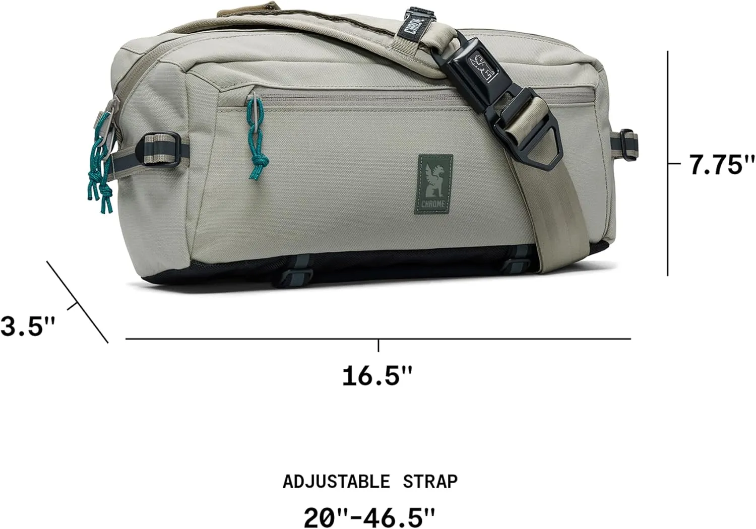 Chrome Industries Kadet Sling Messenger Bag – Crossbody Backpack for Women and Men w/Quick Release Buckle