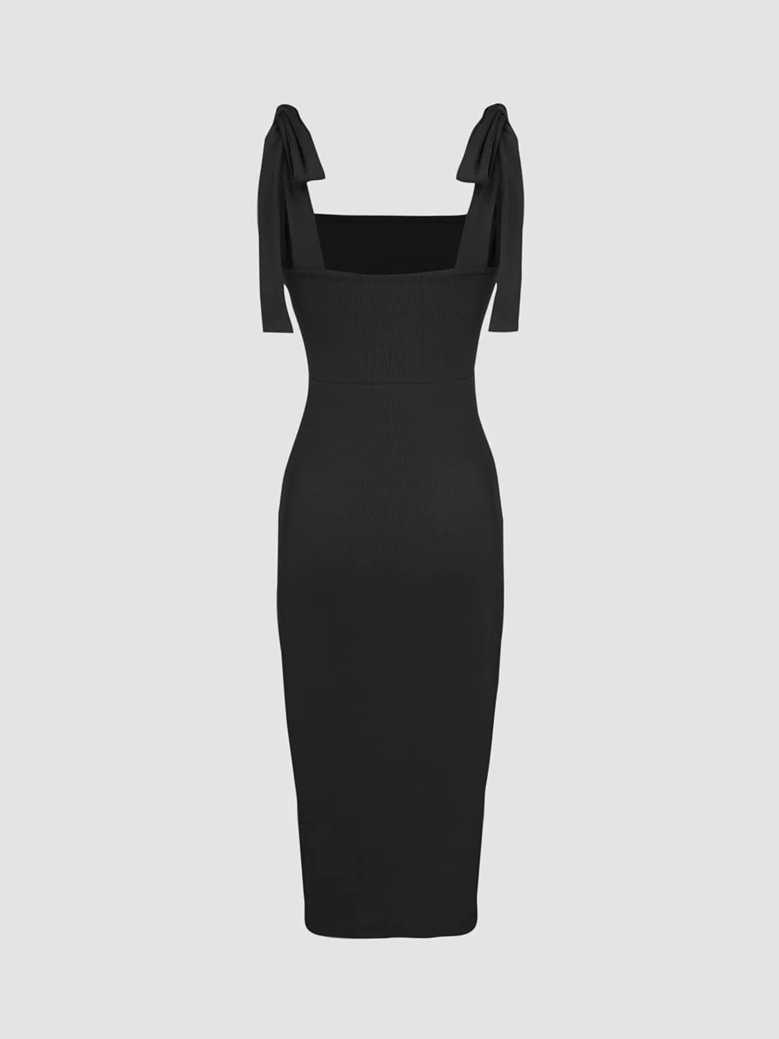 CIDER Women Tie Shoulder Dress Wedding Guest Dresses Sleeveless Split Elegant Dress