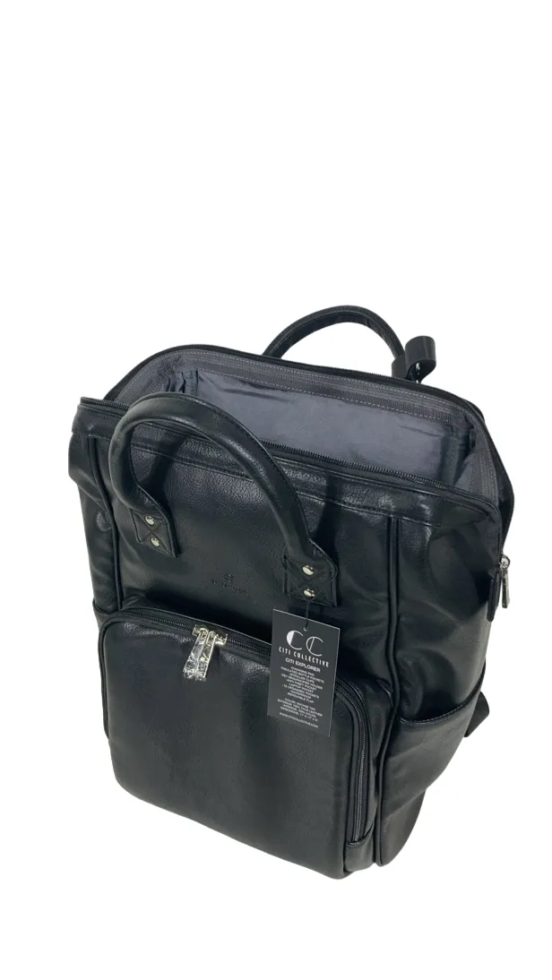 Citi Collective Explorer Diaper Bag Backpack, Black