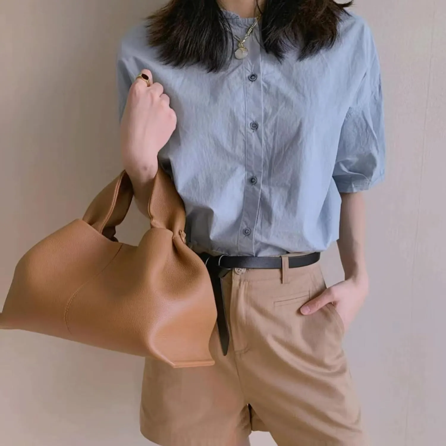 Cloud Pouch Bag Portable Shoulder Bag Leather Dumpling Clutch Bag,Detachable Shoulder Strap Hobo Bag