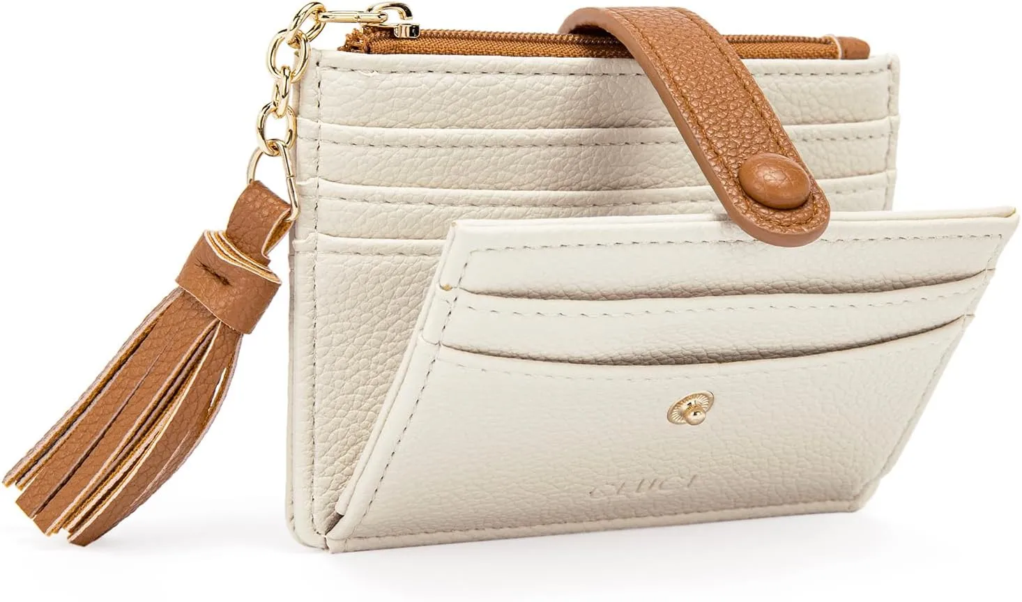 CLUCI Clear Bag for Stadium Events Bundles with Small Card Wallet for Women