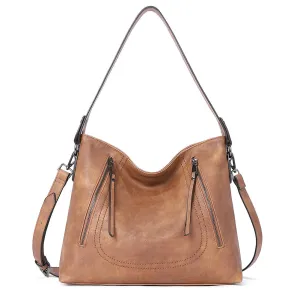 CLUCI Handbags for Women Leather Designer Hobo Tote Vintage Purses Ladies Crossbody Shoulder Bag
