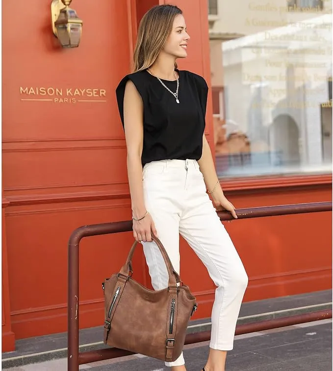 CLUCI Hobo Bags Large Tote with Adjustable Shoulder Strap