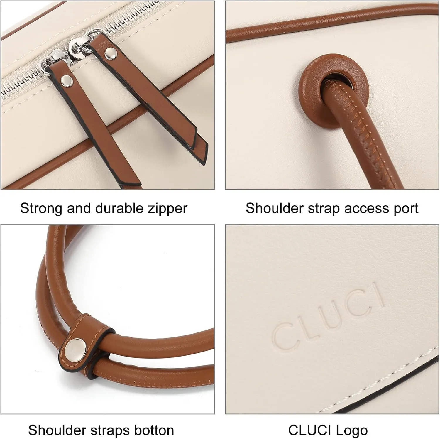 CLUCI Shoulder Bag,Purses for Women Dumpling Small Hobo Bags Vegan Leather Ladies Clutch with Adjustable Strap