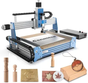 CNC Router Machine PROVerXL 4030 for Wood Metal Acrylic MDF Carving Arts Crafts DIY Design, 3 Axis Milling Cutting Engraving Machine, Working Area 400 x 300 x 110mm (15.7''x11.8''x4.3'')