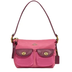 Coach Cargo Shoulder Bag In Colorblock in Orchid Multi