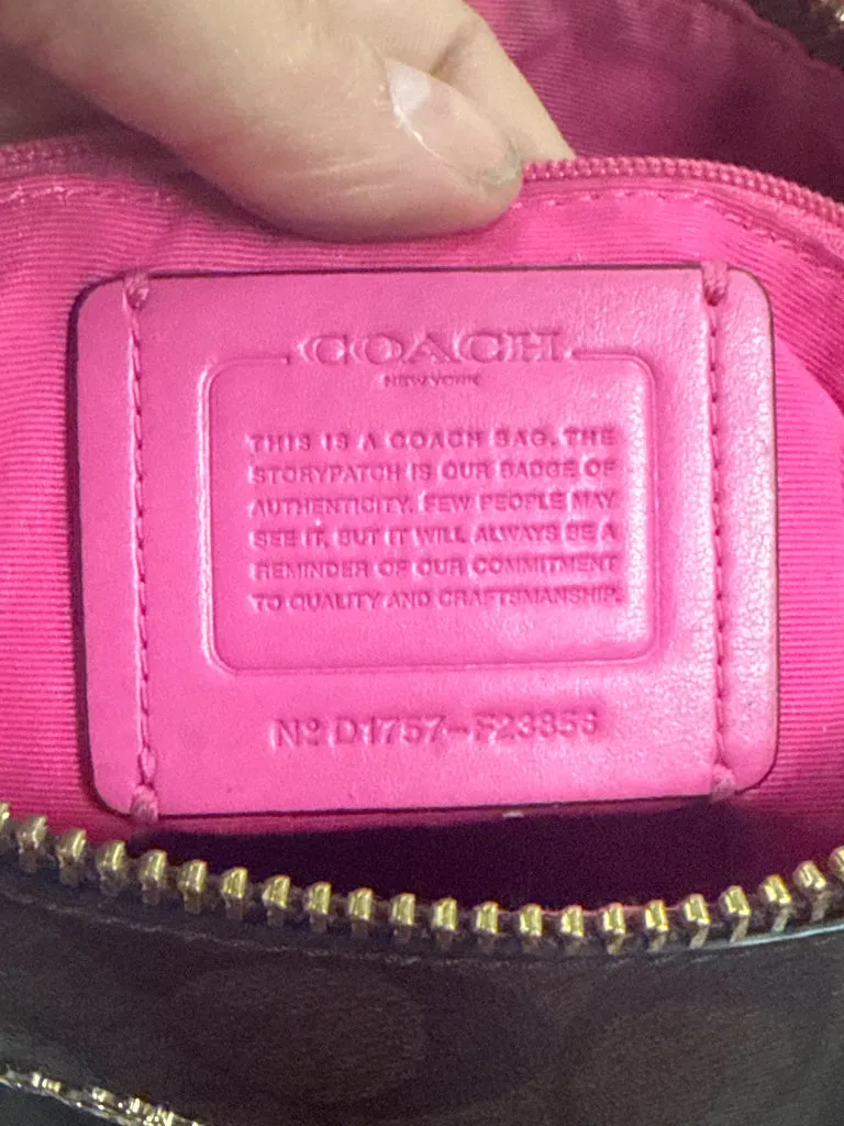 COACH TERI HOBO BAG w WALLET *as is*