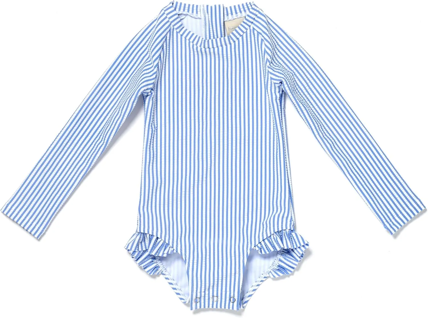 Coast & Crest Baby and Toddler Girl Long Sleeve Rash Guard One Piece Swimsuit