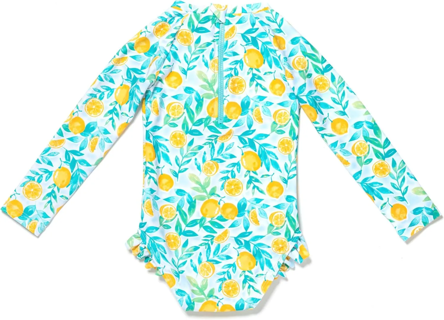 Coast & Crest Baby and Toddler Girl Long Sleeve Rash Guard One Piece Swimsuit
