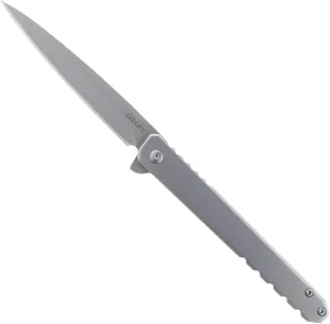 COAST Founder's Collection LX530 ORIGIN, Gentleman's EDC Folding Pocketknife, Flip Tab, Frame Lock, Pocket Clip, Stainless-Steel, Silver