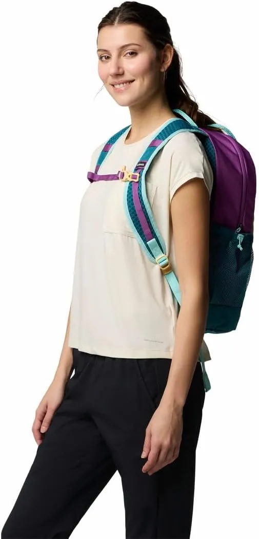 Columbia Unisex Echo Mountain 25L Backpack, Razzle/River Blue/Sand Dune, One Size