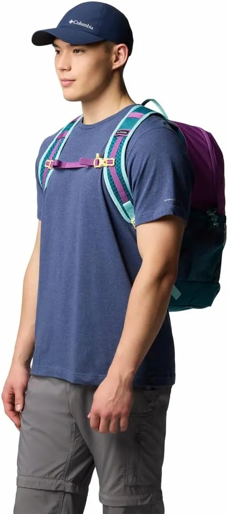 Columbia Unisex Echo Mountain 25L Backpack, Razzle/River Blue/Sand Dune, One Size