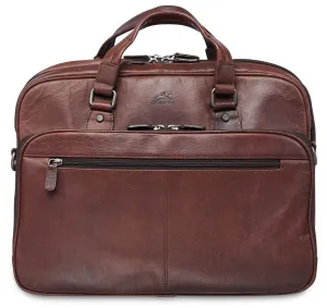 Compartment Collection Buffalo Leather Top-selling Mancini Briefcase Trendsetting Double