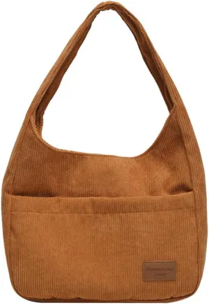Corduroy Tote Bag Aesthetic Tote Bag Aesthetic Clean Girl Aesthetic Shoulder Bag Purses for Women Shoulder Bag