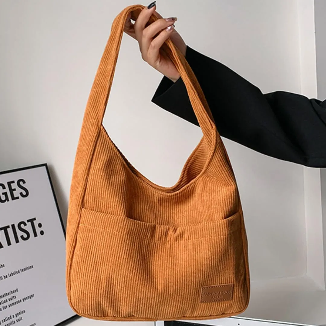 Corduroy Tote Bag Aesthetic Tote Bag Aesthetic Clean Girl Aesthetic Shoulder Bag Purses for Women Shoulder Bag