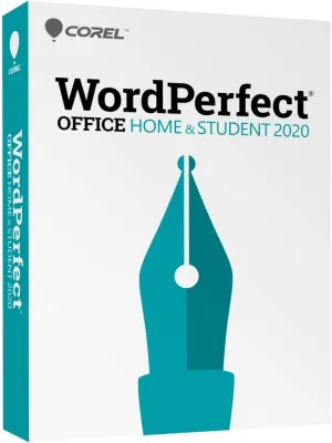 Corel WordPerfect Office 2020 Home & Student | Word Processor, Spreadsheets, Presentations | Newsletters, Labels, Envelopes, Reports, eBooks [PC Disc] [Old Version]