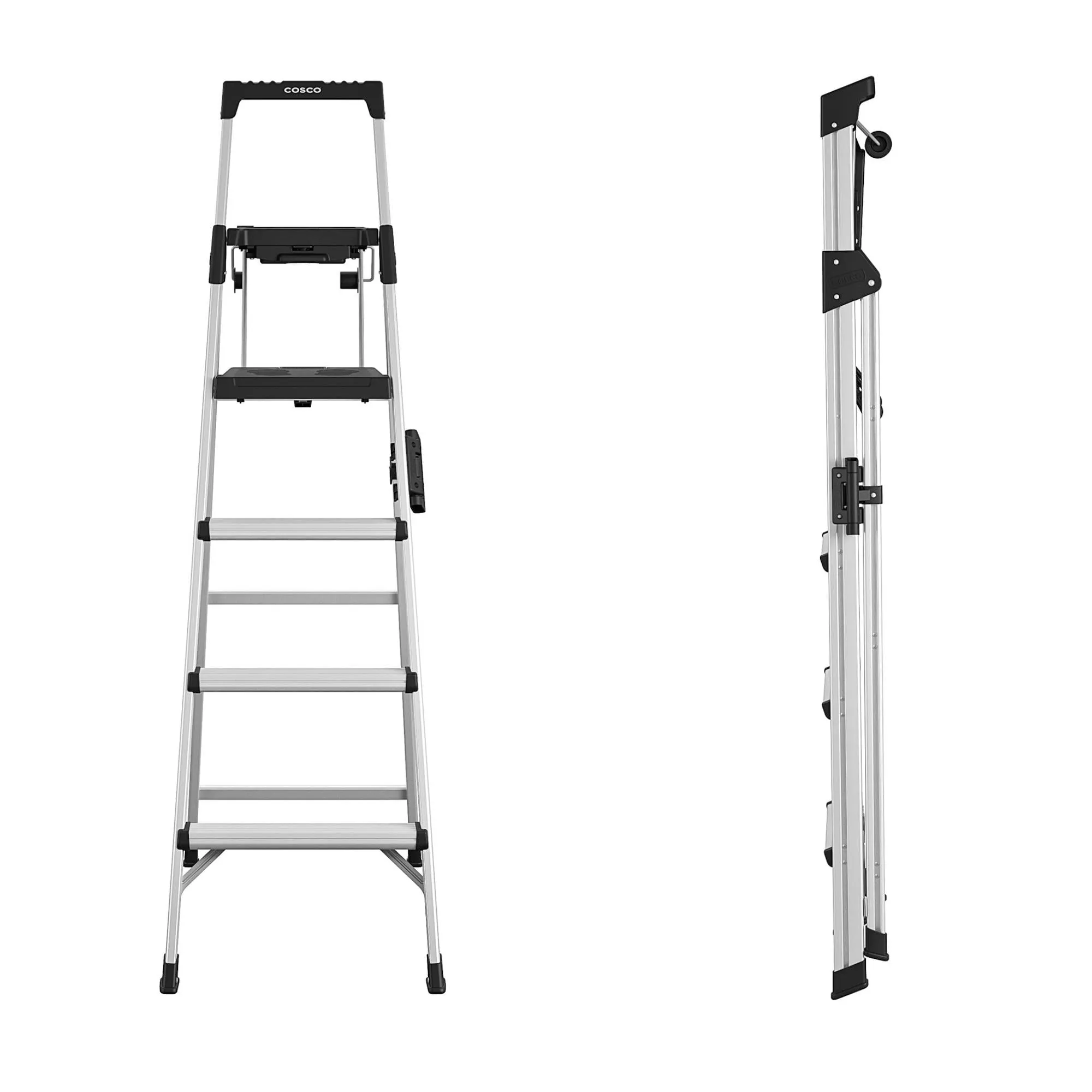 COSCO 6-foot Signature Series Step Ladder Type 1A, 300 lb. Capacity (Aluminum)