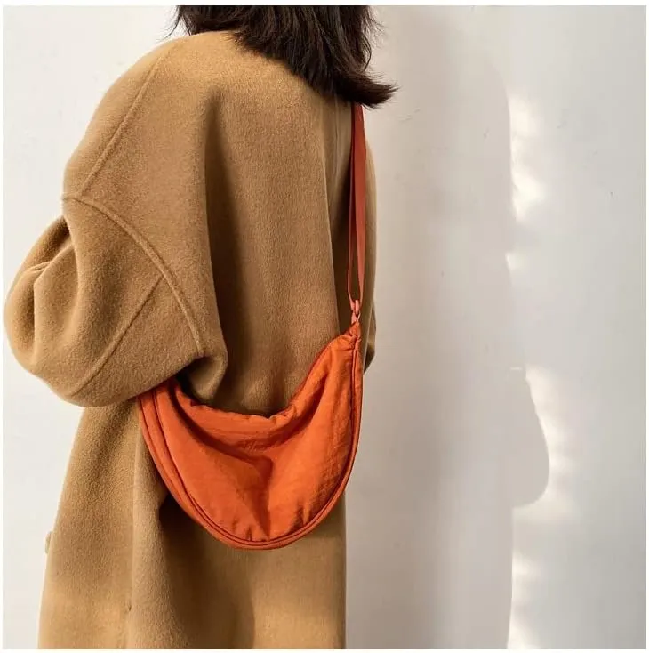 Crescent Bag for Women Men Crescent Crossbody Bag Crescent Shoulder Bag Hobo Sling Bag Trendy Dumpling Bag