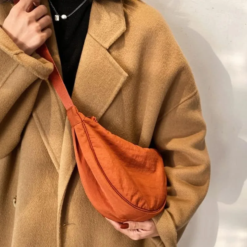 Crescent Bag for Women Men Crescent Crossbody Bag Crescent Shoulder Bag Hobo Sling Bag Trendy Dumpling Bag
