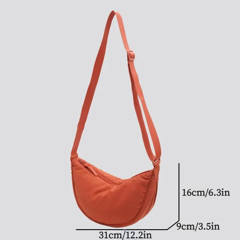 Crescent Bag for Women Men Crescent Crossbody Bag Crescent Shoulder Bag Hobo Sling Bag Trendy Dumpling Bag