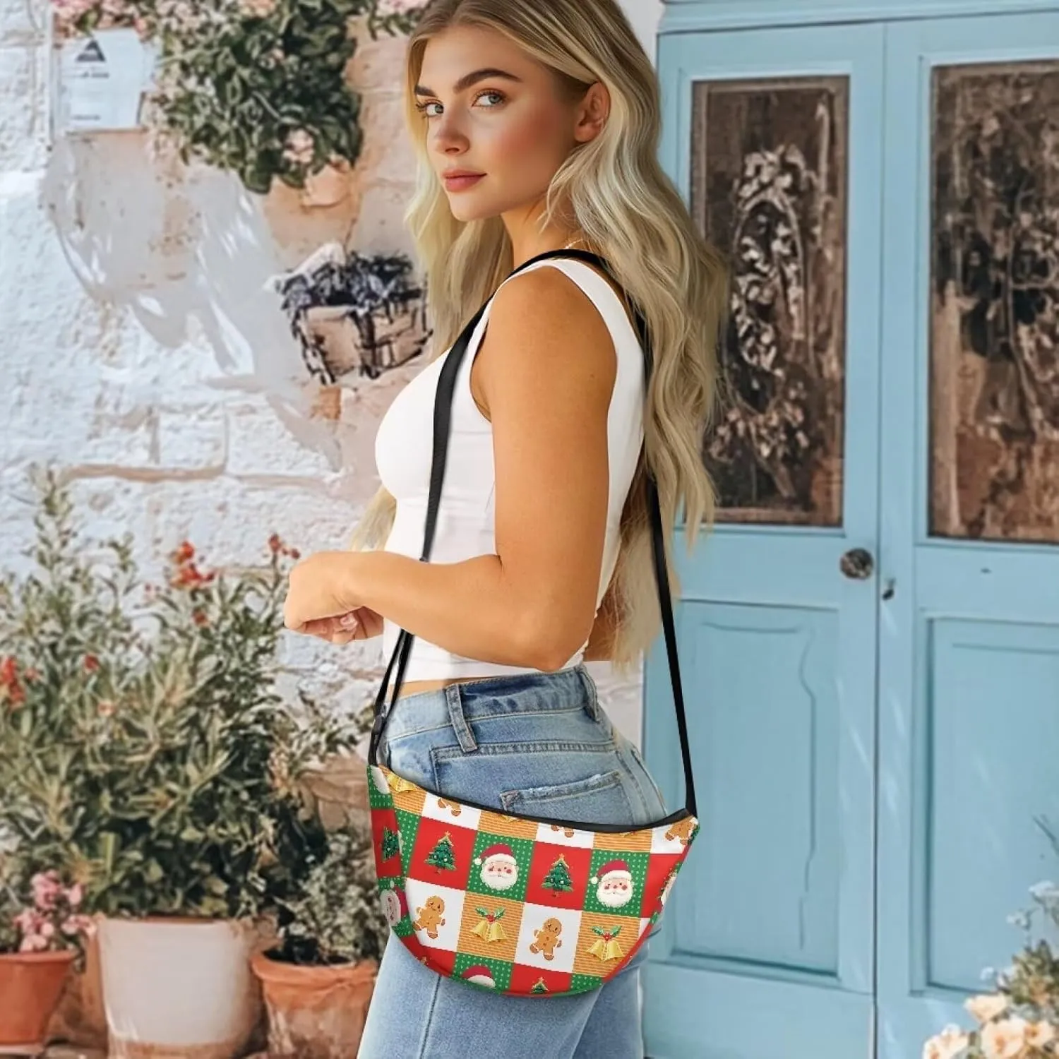 Crescent Moon Bag with Adjustable Shoulder Strap for Women Men Daily Use