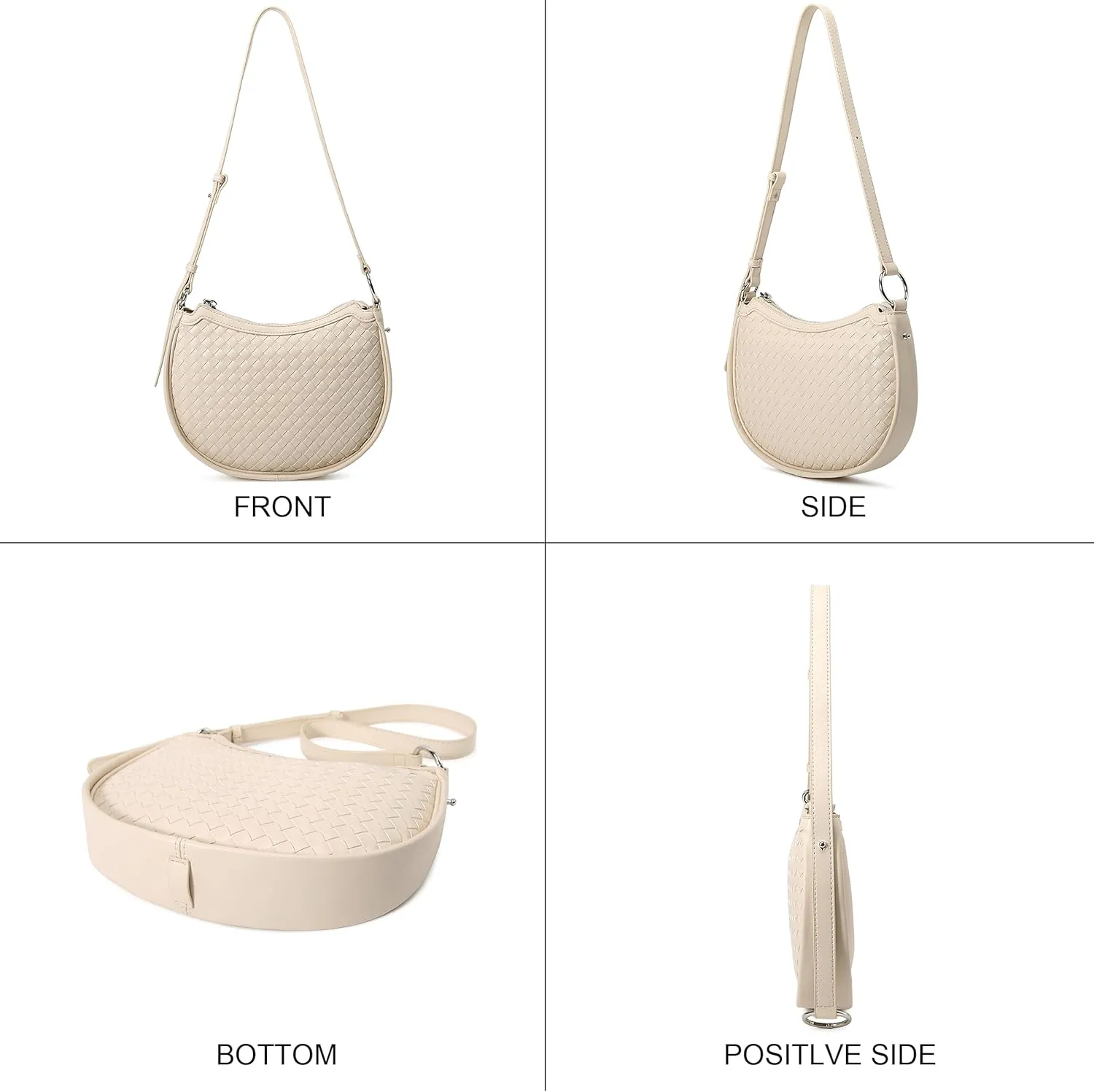 Crescent Shoulder Bag for Women Small Crossbody Bags Crescent Shoulder Bag Hobo Handbag with Adjustable Strap