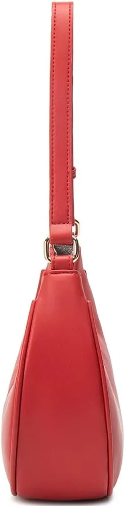 Crescent Shoulder Bags for Women Cute Hobo Tote Handbag Under the Arm Purses Mini Clutch Purse with Zipper Closure