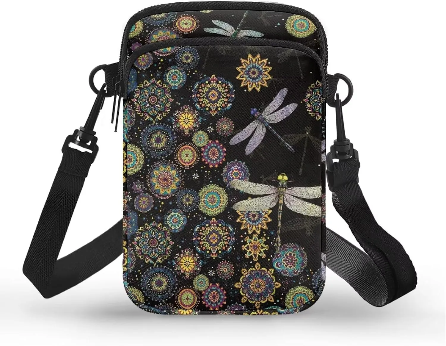 Crossbody Bag for Women Mini Messenger Bag Cell Phone Purse Sling Shoulder Bag with Double Pockets