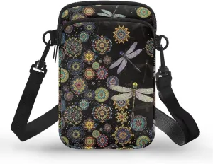 Crossbody Bag for Women Mini Messenger Bag Cell Phone Purse Sling Shoulder Bag with Double Pockets