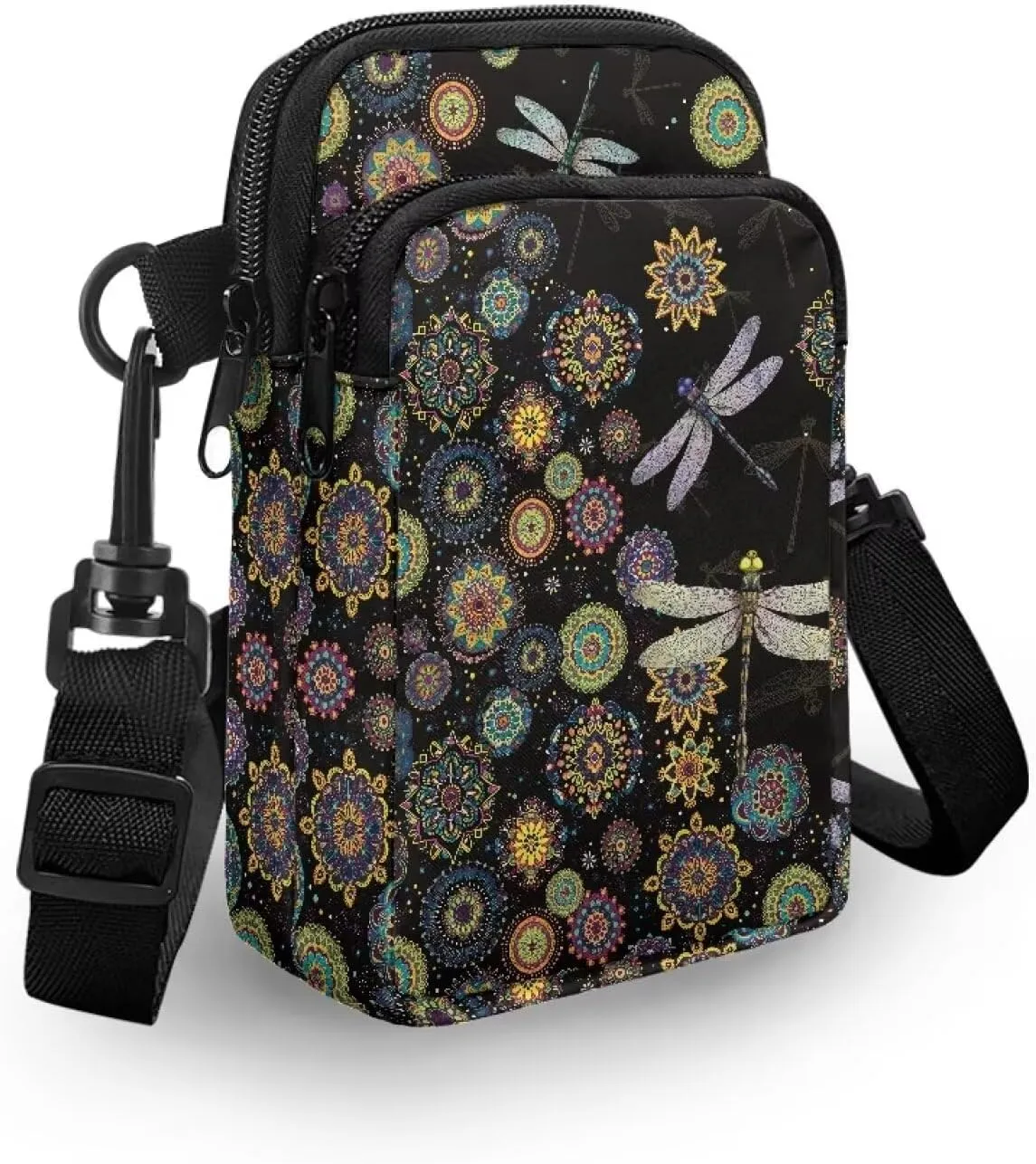 Crossbody Bag for Women Mini Messenger Bag Cell Phone Purse Sling Shoulder Bag with Double Pockets