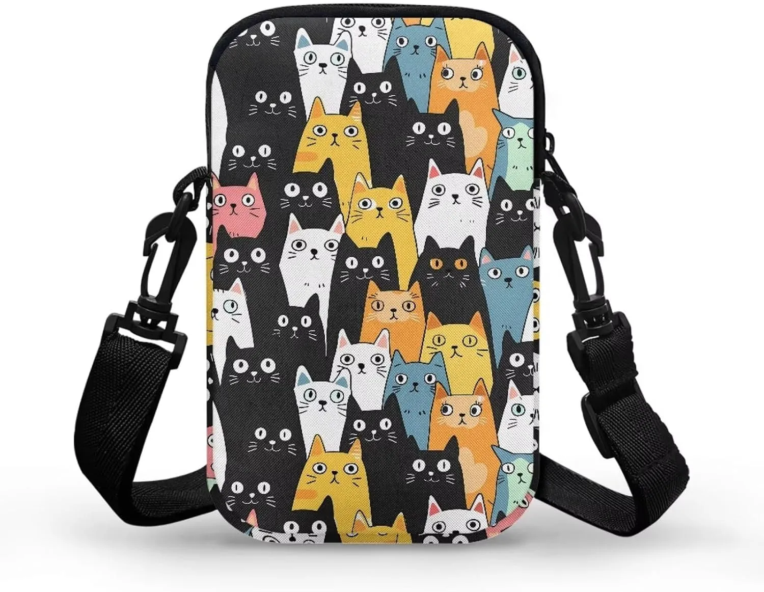 Crossbody Bag for Women Mini Messenger Bag Cell Phone Purse Sling Shoulder Bag with Double Pockets