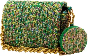 Crossbody Bags for Women Quilted Top Handle Handbags Shoulder Bag with Chain Trendy Clutch Ladies Purses Evening Bags