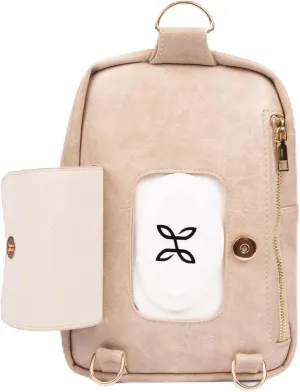 Crossbody Diaper Bag - Instant Baby Wipes Access - Baby Wipes Purse - OLD MINI MAE MODEL