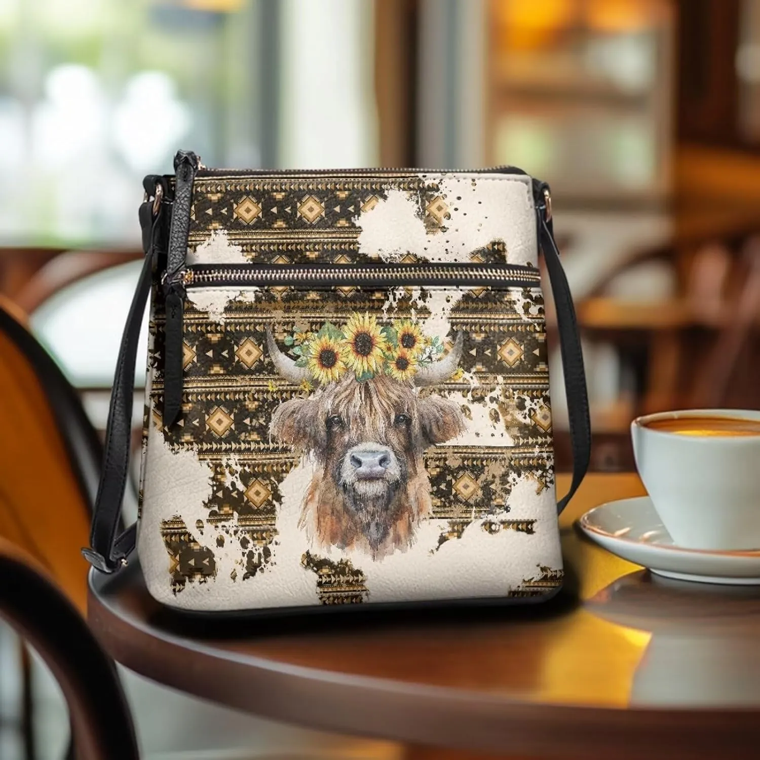 Crossbody Hobo Bag for Women, Leather Satchel Purse Shoulder Bag with Adjustable Strap Multi Pocket