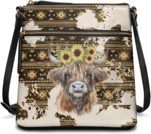 Crossbody Hobo Bag for Women, Leather Satchel Purse Shoulder Bag with Adjustable Strap Multi Pocket